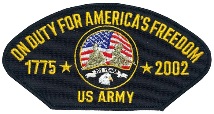 U.S. Army 1775-2002 Commemorative Hat Patch