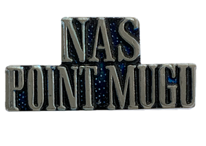 USN Nas Point Mugo Script Pin