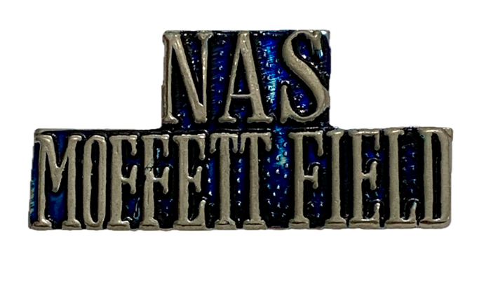 USN Nas Moffett Field Script Pin