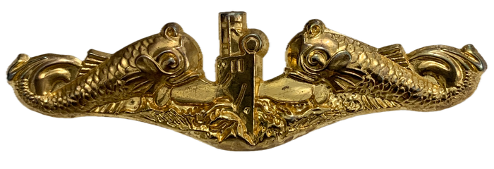 USN Sub-Surface Dolphin Gold Pin
