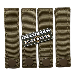 Coyote Brown MOLLE/Keeper Replacement 4PC