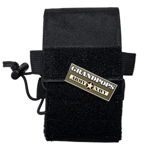 Black Tactical MOLLE Cell Phone Pouch