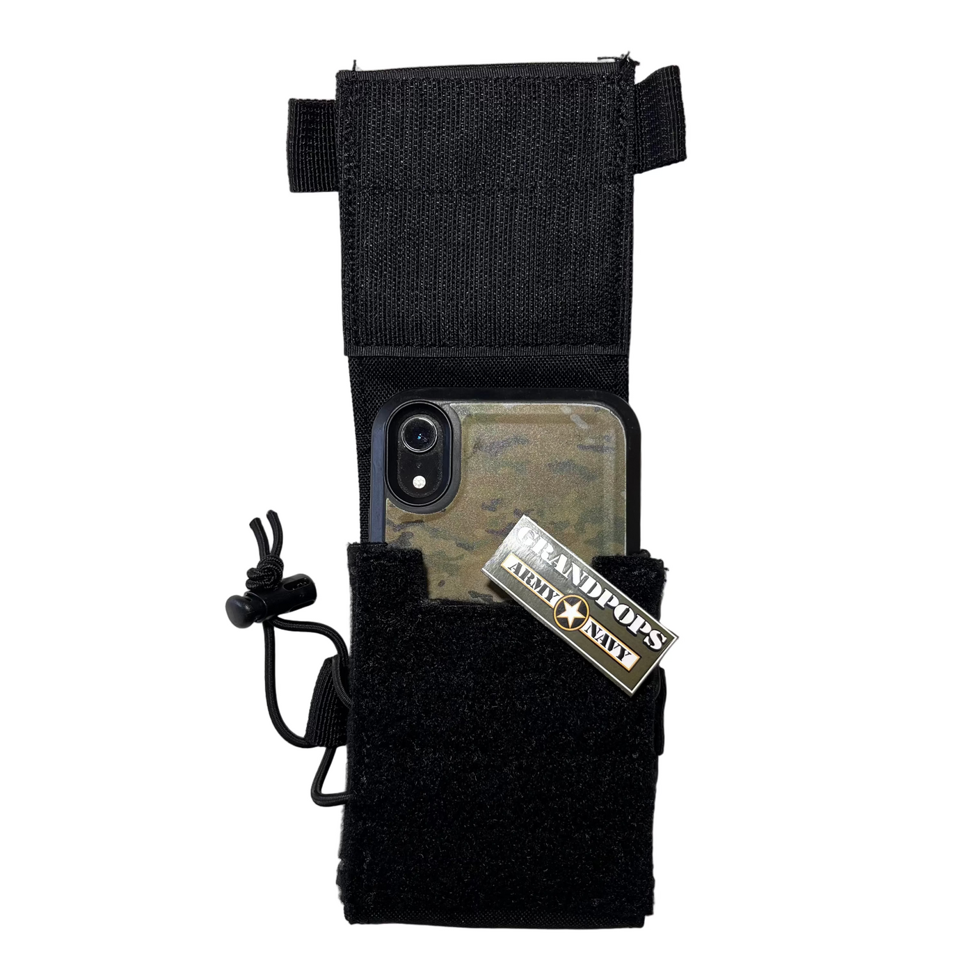 Black Tactical MOLLE Cell Phone Pouch GRANDPOPSARMYNAVY Black Tactical MOLLE Cell Phone Pouch GRANDPOPSARMYNAVY