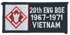 U.S. Army 20th Engineer Brigade Vietnam Patch