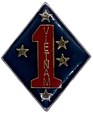 USMC 1st Marine Division Vietnam Pin