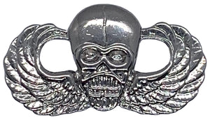 U.S. Army Airborne Skull Jump Wings Badge Pin