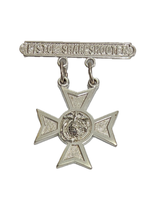 U.S. Marine Corps PISTOL SHARPSHOOTER Qualification Badge Pin