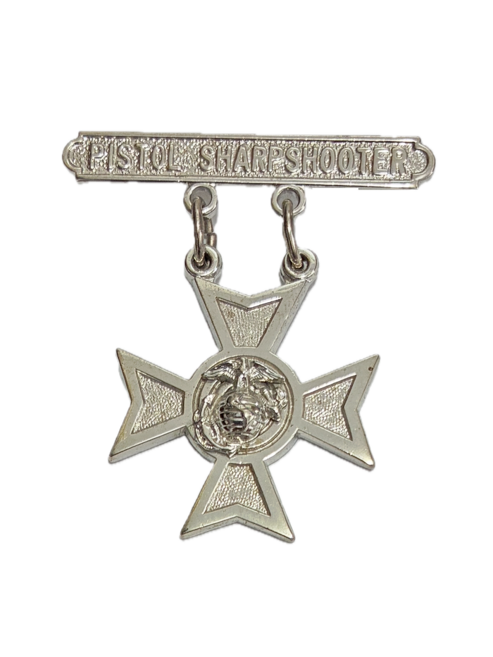 U.S. Marine Corps PISTOL SHARPSHOOTER Qualification Badge Pin
