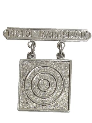 U.S. Marine Corps PISTOL MARKSMAN Qualification Badge Pin