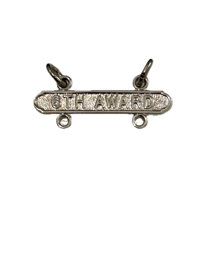 U.S. Marine Corps Pistol 6TH AWARD Requalification Bar
