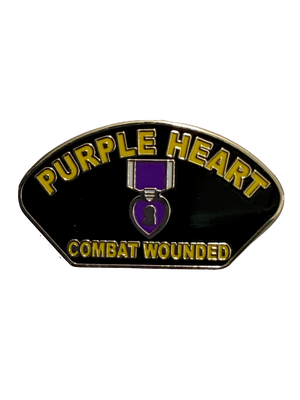Purple Heart Combat Wounded Pin