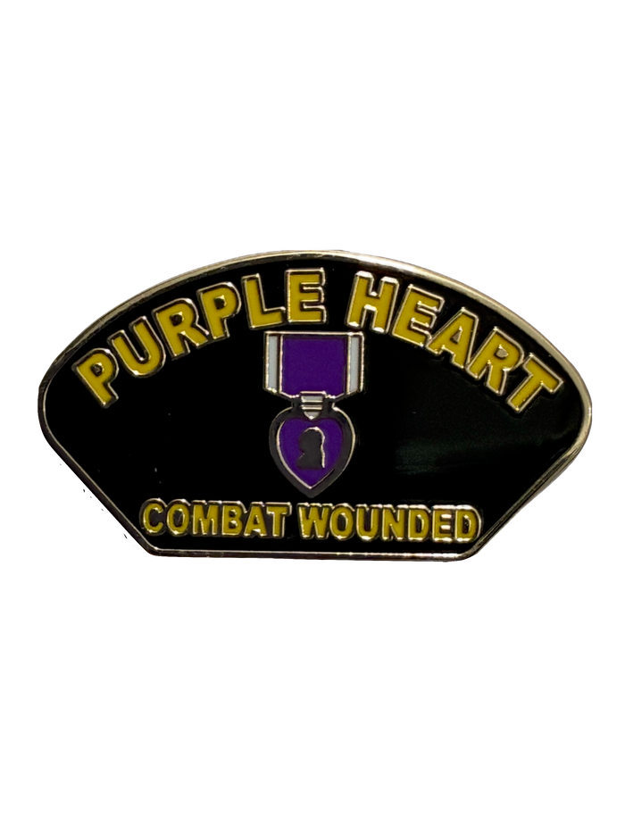 Purple Heart Combat Wounded Pin