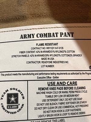 OCP Scorpion FRACU Combat Knee Pad Pants USA MADE