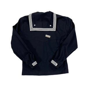 navy female dress blues Enlisted Full Blue USGI Womens Dress Blues Wool Jumper The service dress blue jumper is made of dark blue 100% wool serge U.S. Navy Womens Blue Dress