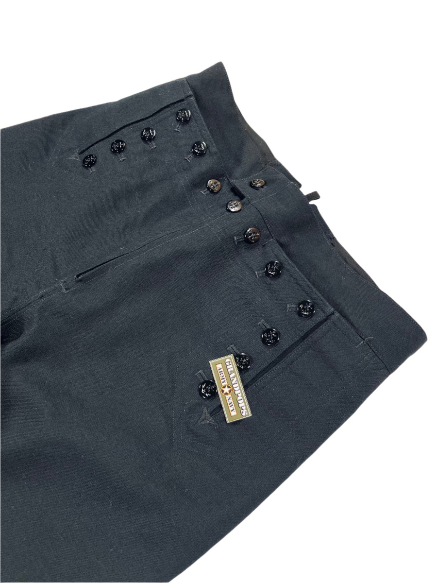 U.S. Navy Womens Blue 13 Button Dress Trousers 100% Wool Cracker Jack