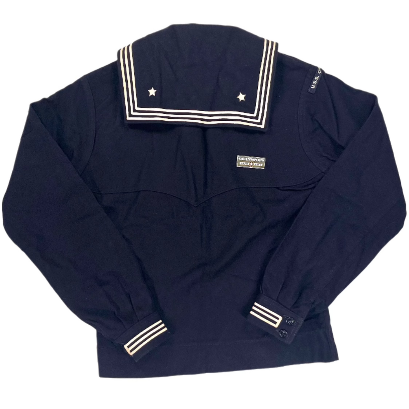 U.S. Korean War Navy Blue Dress Jumper 100% Wool Cracker Jack Uniform Top 40R U.S. Korean War Navy Blue Dress Jumper 100% Wool Cracker Jack Uniform Top 40R