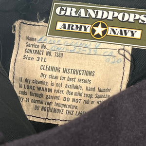 U.S. Korean War Navy 13 Button Blue Dress Trousers 100% Wool Cracker Jack Uniform Pants