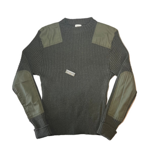 U.S. Military OD Green 100% Wool Commando Sweater USA MADE