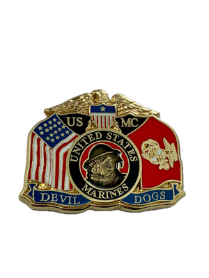 United States Marines Devil Dog Pin