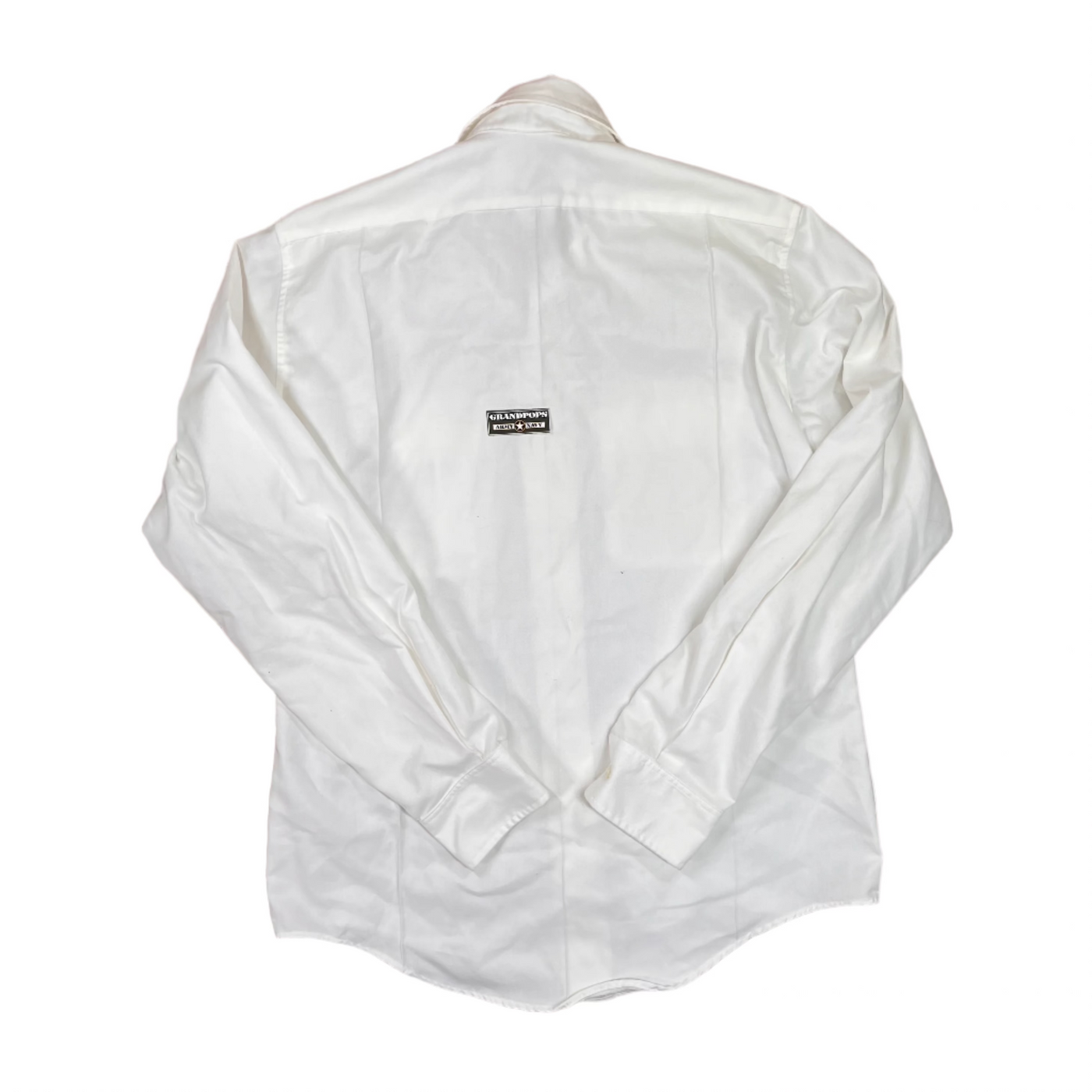 asu white dress shirt US Army Men's Dress White Uniform Shirt ASU Long Sleeve 17.5 32/33