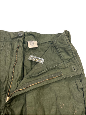 U.S. Vietnam War Original OG107 Sateen Cotton Utility Trousers