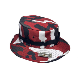 Red Camo Jungle Hat Twill Made In USA