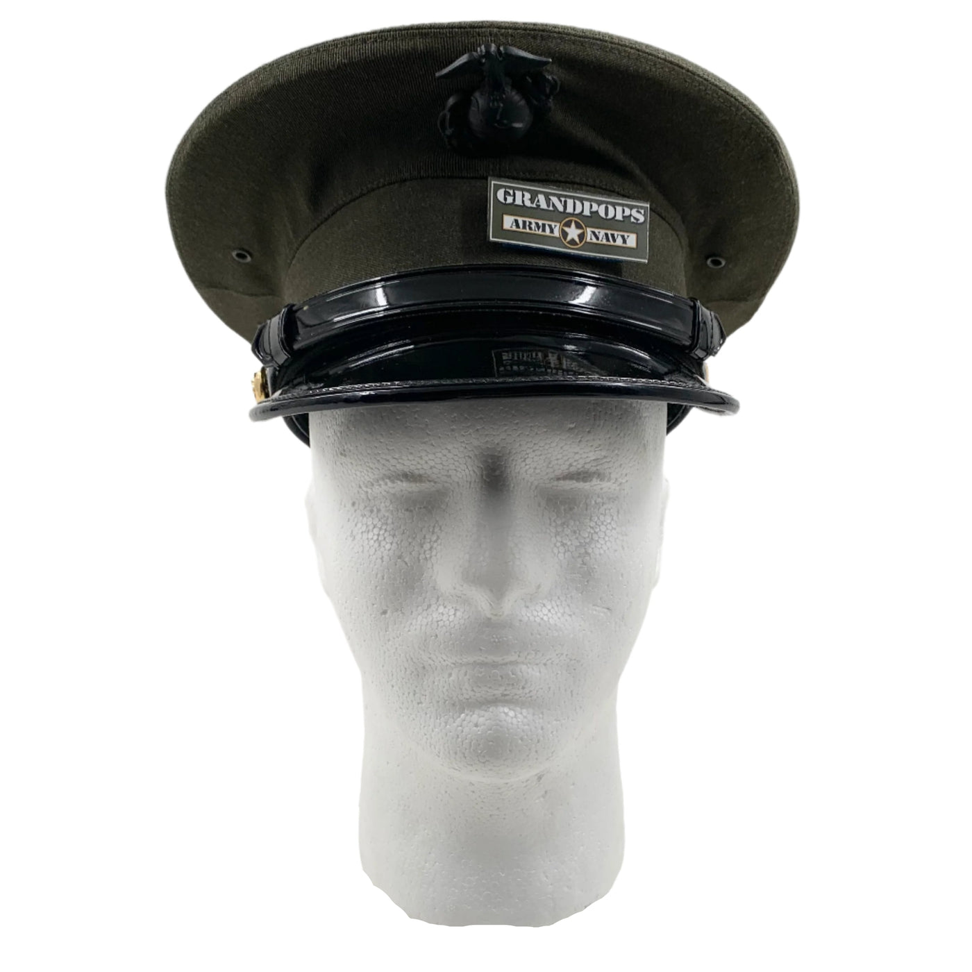 U.S. Marine Corps Enlisted Alpha Dress Uniform Visor Cap GRANDPOPSARMYNAVY U.S. Marine Corps Enlisted Alpha Dress Uniform Visor Cap GRANDPOPSARMYNAVY