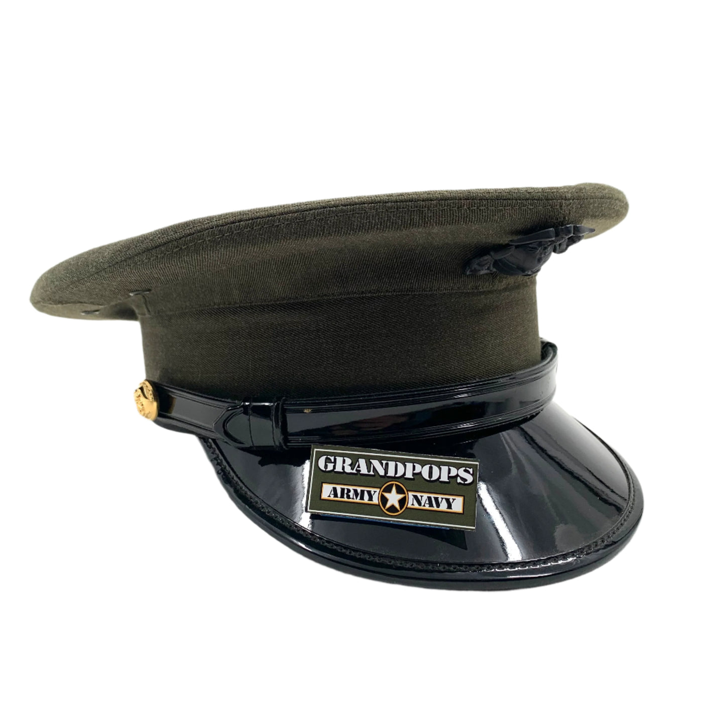 U.S. Marine Corps Enlisted Alpha Dress Uniform Visor Cap GRANDPOPSARMYNAVY U.S. Marine Corps Enlisted Alpha Dress Uniform Visor Cap GRANDPOPSARMYNAVY