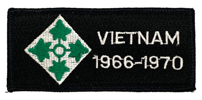 U.S. Army 4th Infantry Division Vietnam Veteran 1966-1970 Patch