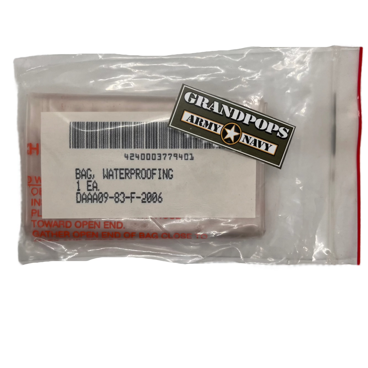 U.S. Military Clear Waterproof Chemical-Biological Mask Bag ...