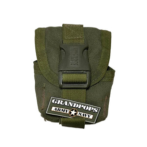 BLACKHAWK! OD Green S.T.R.I.K.E. M67 Frag Grenade Pouch with a Grandpops Army Navy logo.