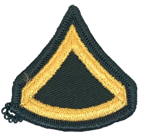 Round Edge U.S. Army Women's Private First Class (E-3) Class A Uniform Rank Patch