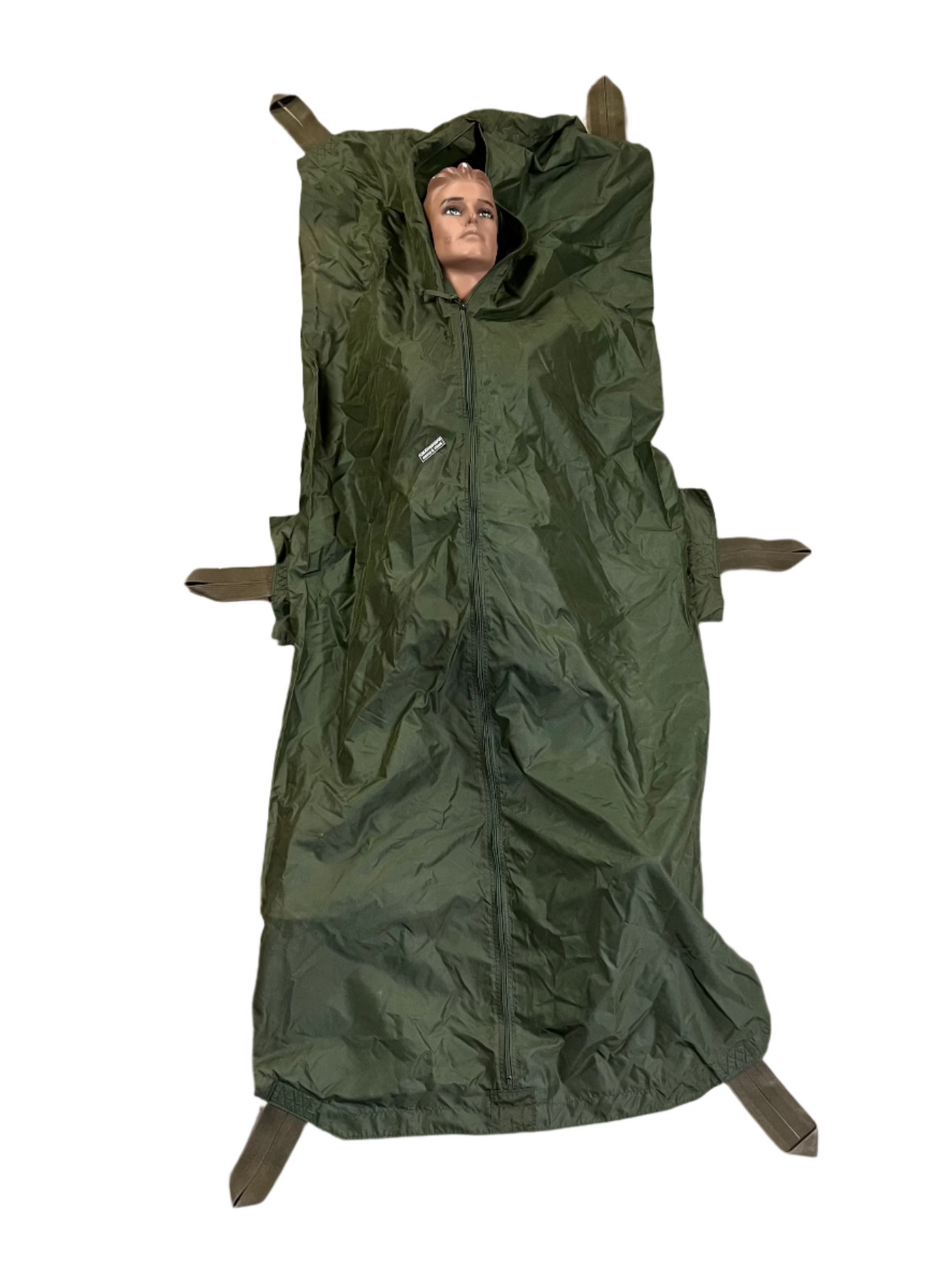 U.S. Military Cold War Era OD Green Nylon Human Remains Type 1 U.S. Military Cold War Era OD Green Nylon Human Remains Type 1