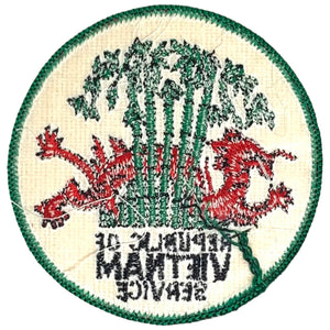 Vietnam War Veteran Republic of Vietnam Service Patch