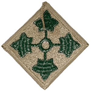 U.S. Vietnam War-Era Army 4th Infantry Division Patch
