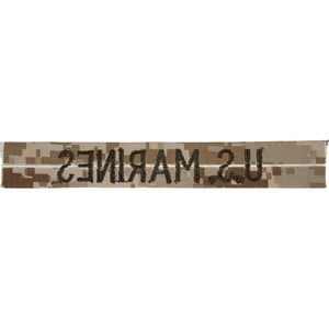 U.S. MARINE CORPS TAPE MARPAT-DESERT REGULATION BRANCH PATCH SEW-ON