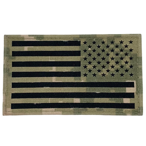 U.S. Navy NWU-3 Woodland Reverse American Flag & Union Jack Flag Patches
