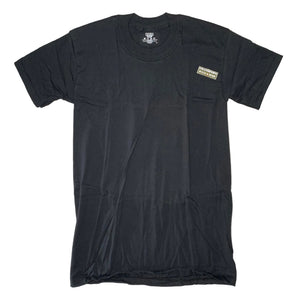 DUKE Athletic Black 100% Cotton Crew Neck Short-Sleeve T-Shirt USA MADE NEW