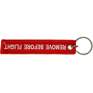 U.S. Air Force Embroidered "Remove Before Flight" Keychain