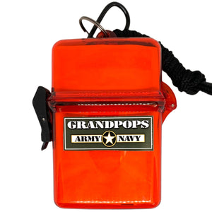 50-Piece First Aid Kit Stored in Waterproof Case w/ 5mm Carabineer & Lanyard