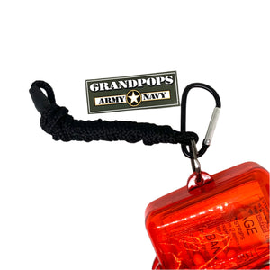 50-Piece First Aid Kit Stored in Waterproof Case w/ 5mm Carabineer & Lanyard