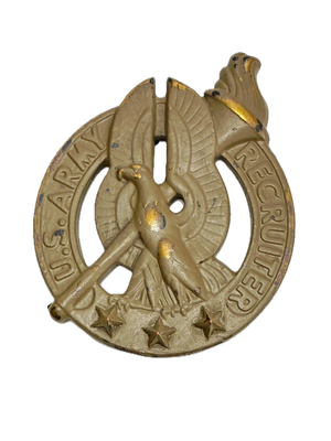 U.S. Army Recruiter LARGE Coyote Badge Pin