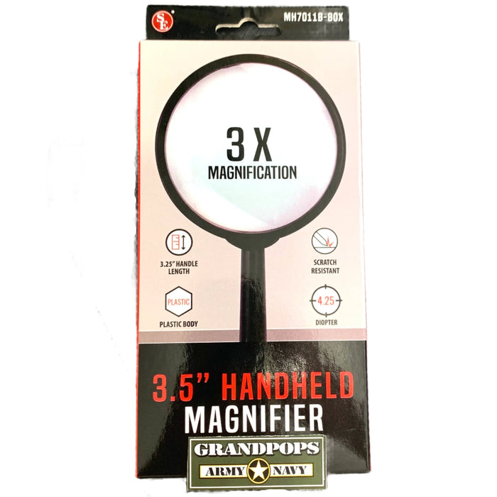Glass Lens Hand Held Magnifying Glass