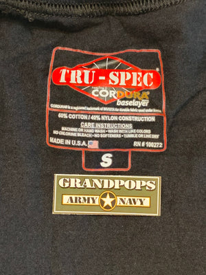 Black Cordura Baselayer 60/40 Blend T-Shirt USA Made Seconds