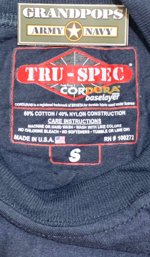 Blue Cordura Baselayer 60/40 Blend T-Shirt USA Made Seconds