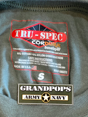 OD Green Cordura Baselayer 60/40 Blend T-Shirt USA Made Seconds