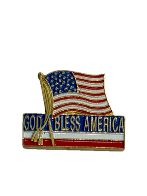 American Flag (God Bless America) Pin