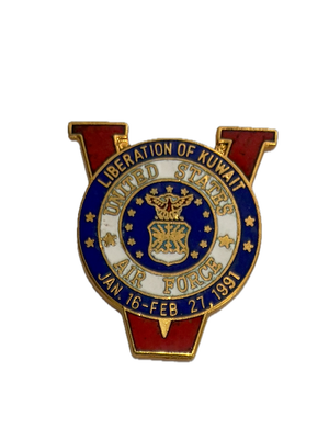 USAF Liberation of Kuwait with Date Pin