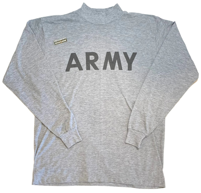 U.S. Army Grey PT Long Sleeve T-Shirt USED
