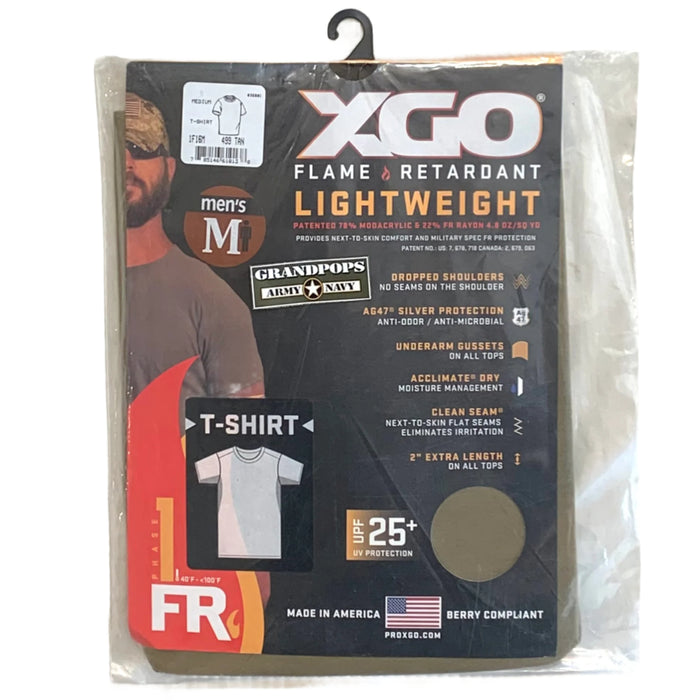 XGO Tan499 FRAC Lightweight Berry Compliant Phase 1 (FR1) T-Shirt USA MADE
